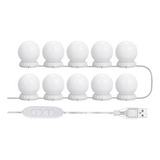 Vanity Led - Juego De Luces De Espejo (10 Bombillas Ajustabl