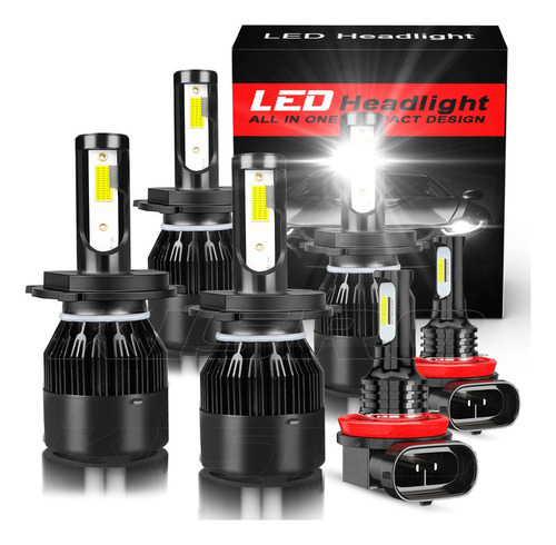 Kit De Luz Led H4 H11 Alta/baja Para Renault Sandero Stepway