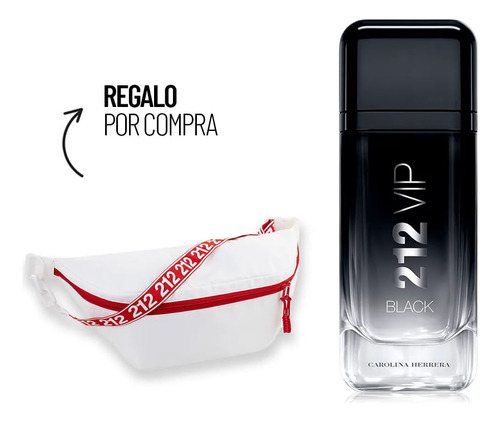 Kit Perfume Hombre Carolina Herrera 212 Vip Men Black Edp 10