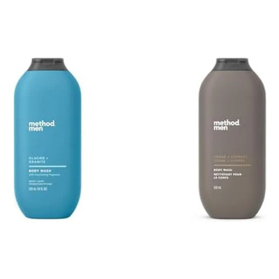 Method Men Body Wash, Glacier + Granito E Cedro + Cipreste