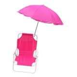 A Silla Al Aire Libre Para Niños Con Sombrilla Parasol Para