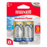 Pilas C Lr14 X2 1.5v Alcalina Cilindrica Maxell Maxima Durabilidad Y Potencia Tecnologia Max-seal