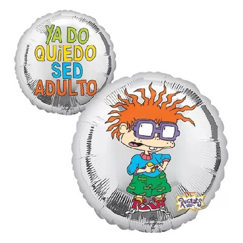 5pz Globo Metálico Rugrats Carlitos Pañales 18in Z115