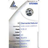 Diamante Natural Certificado 0.36ct