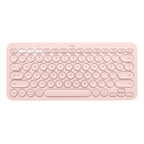 Teclado Bluetooth Logitech K380 Qwerty Español Rosa