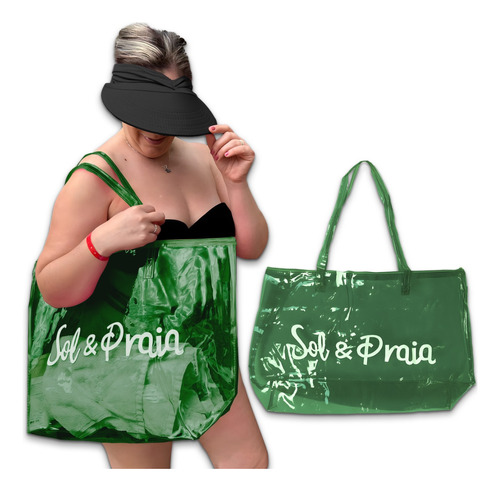 Bolsa Verão Praiana Impermeável Leve Transparente Sol Epraia