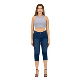 Pantalón Capri Britos Jeans Mujer Pescador Azul 024991