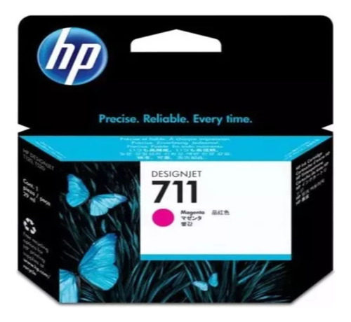 Cartucho De Tinta Hp 711 Para Impresora Original 900p Magent