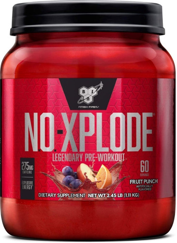 Pre Entreno Bsn No Xplode 3.0 2.45 Libras 60 Servicios Sabor Green Apple