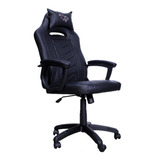 Silla De Escritorio Seats And Stools Fire Gamer Ergonómica  Negra Con Tapizado De Cuero Sintético