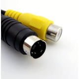 Cable Adaptador Mini Din 4 Pin S-video A Av Tv Rca Hembra 