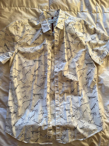 Hermosa Camisa Marca Zara Man Talla L Manga Corta