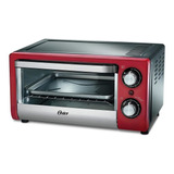 Horno Tostador Oster® Rojo De 10 Litros Tssttv10ltr