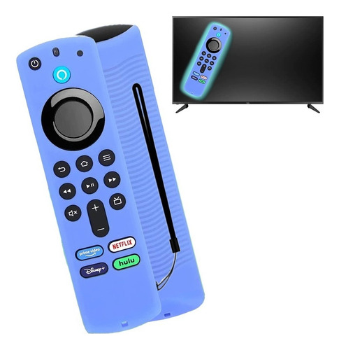 Funda De Control De Amazon  Fire Tv Stick 4k Alexa Case 2021 Color Azul