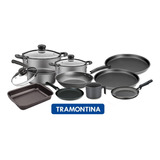  Tramontina Set  Juego Bateria De Cocina Teflon Antiaderente