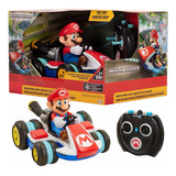 Mario Bros In Go Kart Radio Control Rc Anti Gravity Jakks Color Rojo