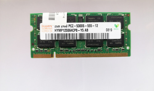 Memoria Ram 2gb 2rx8 Pc2-5300s Sk Hynix Hymp125s64cp8-y5 Lap