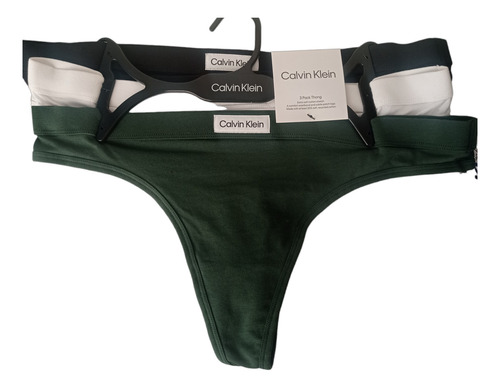 Panties Calvin Klein Tangas Mujer Pack X 3 Und. 