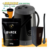 Kit Completo Para Tereré Black Erva Mate Garrafa Copo Bomba