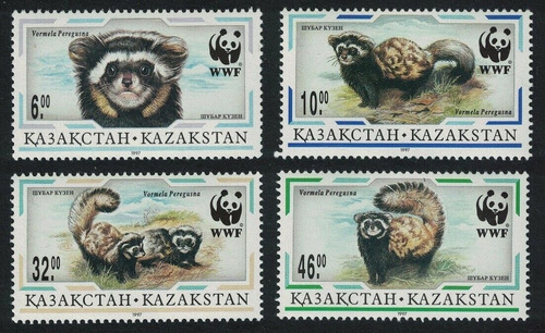1997 Wwf Fauna- Turón Europeo- Kazajistán (sellos) Mint