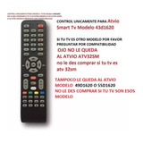 Control Atvio Smart Tv Modelo 43d1620 Tcl-1 Nuevo