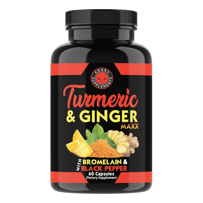Angry Supps Cúrcuma Curcumina Y Jengibre Maxx 60caps Sfn | Envío gratis