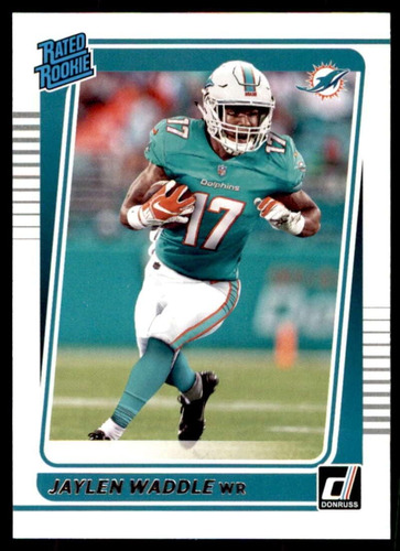 2021 Donruss 263 Jaylen Waddle Miami Dolphins Rookies Califi