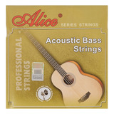 Cuerdas De Bajo Acustico Alice Serie String A616-l 4u