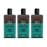 3x Shampoo Para Barba 120g Calico Jack Don Alcides