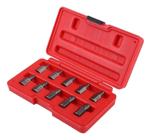 Juego Extractor Tornillos Rotos Espárragos 10 Pc Cr.van. E.