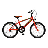 Bicicleta Infantil Tomaselli Kids R20 Frenos V-brakes Color Naranja Con Pie De Apoyo  