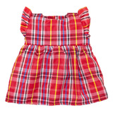 Vestido Para Bebê Xadrez Vermelho Estilo Caipirinha Junina