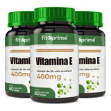 Kit 3 Vitamina E 400mg 400ui Por Cápsula Com 60 Cápsulas