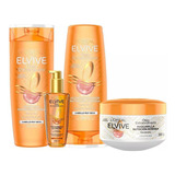 Kit Elvive Óleo Coco: Shampoo, Acondicionador, Crema Y Óleo 1200ml