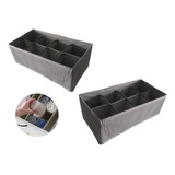 Set X2 Organizador Cajón Ropa Interior Medias 8 Divisiones