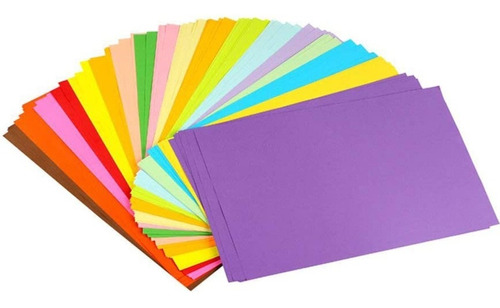 2 Paquetes Papel Adhesivo De Color Colores A4 80gr 100 Hojas