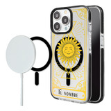 Funda Para iPhone Magsafe Cartas Tarot Sol Astros Nombre