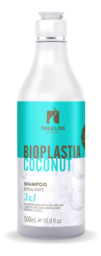  Shampoo Esfoliante Vegano Coconut 500ml Tree Liss