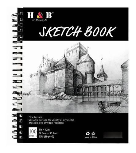 Cuaderno Dibujo Mix Media Sketchbook 22.9x30.5cm