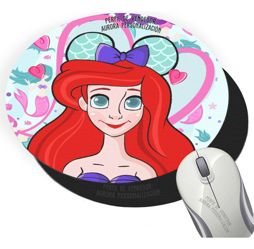 Pad Mouse Princesas Ariel La Sirenita