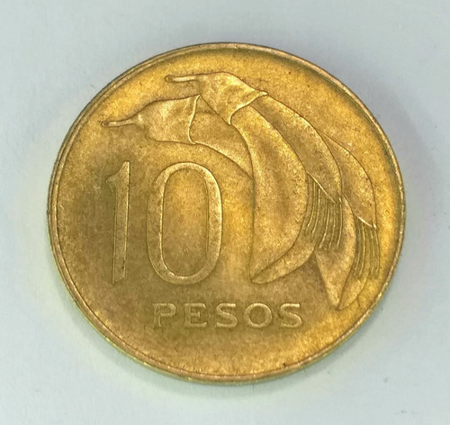 Antigua Moneda 10 Pesos Uruguay 1968 Artigas