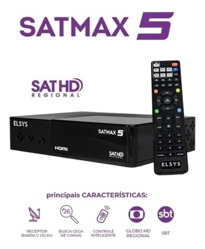 Receptor Digital Full Hd Banda C Satmax Plus Banda C E Ku