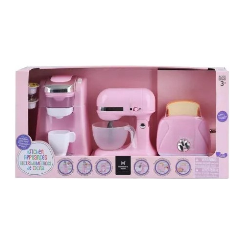 Electrodomésticos De Cocina  Para Niños (rosa Y Bco.)