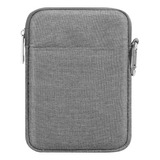 Funda De Transporte Gris Con Correa Para Tabletas De 7