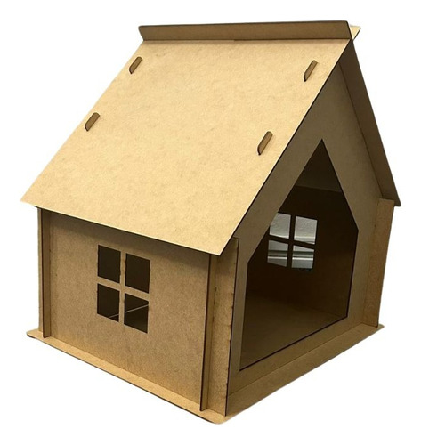 Caminha Cama Pets Casinha Para Cachorros E Gatos Em Mdf Cru