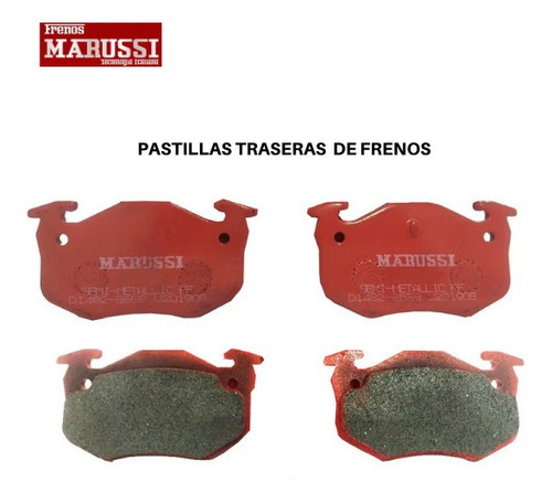 Pastillas Traseras De Frenos Audi A3 1.8 2006-2013 Foto 2