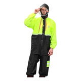 Impermeable Reflejante Doble Capucha Para Motocicleta