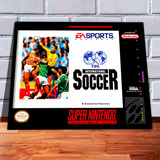 Quadro Decorativo A4 33x25 Fifa Soccer 94 Super Nintendo