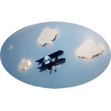 Kit De Nuvem Com Led Pmg Avião Prateleira Pequeno Príncipe
