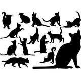 Vinilo Decorativo Gatos Mascotas Fácil De Instalar